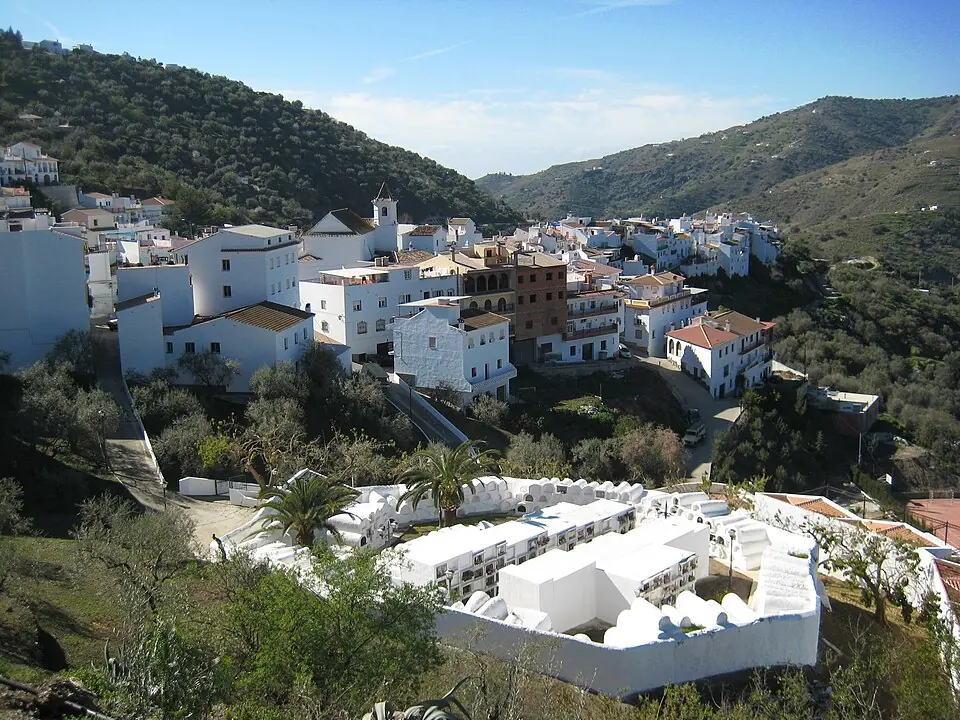 Sayalonga, entre huertos de nísperos.